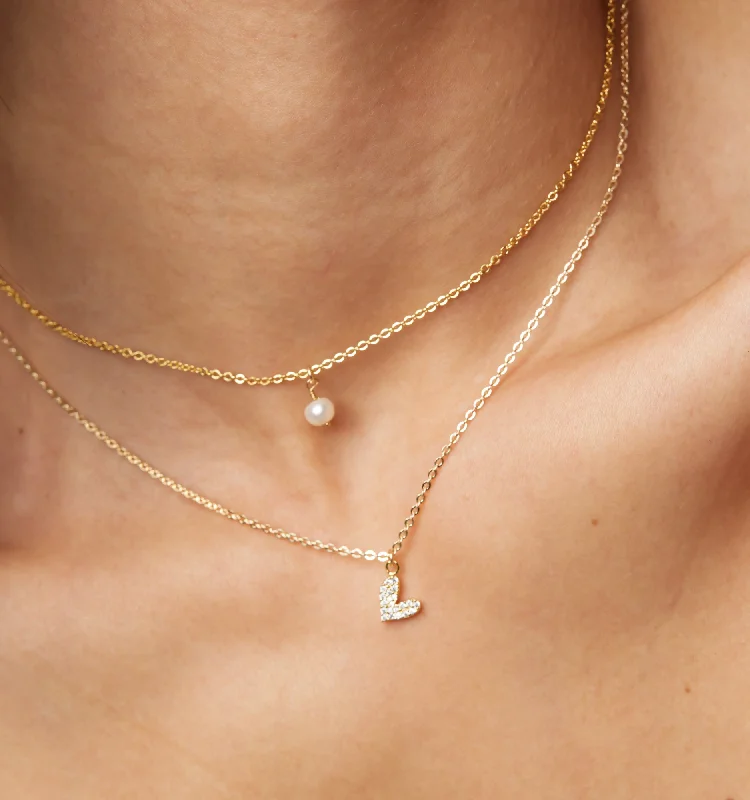 Wedding Necklaces-Floating Pearl Choker Necklace