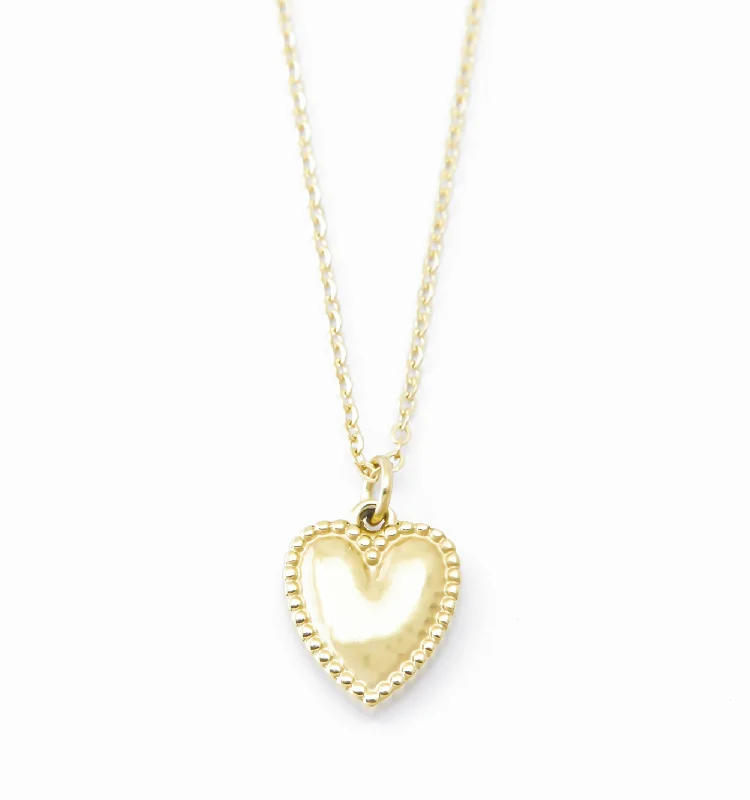 Personalized Pendant Necklaces-Dainty Heart Charm Necklace