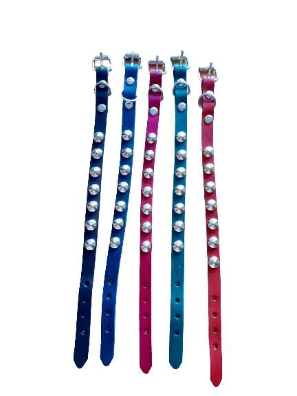 Stackable Beaded Bracelets for Teens-10mm Stud Leather Bracelet