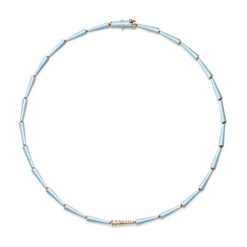 Pastel Blue / Yellow Gold