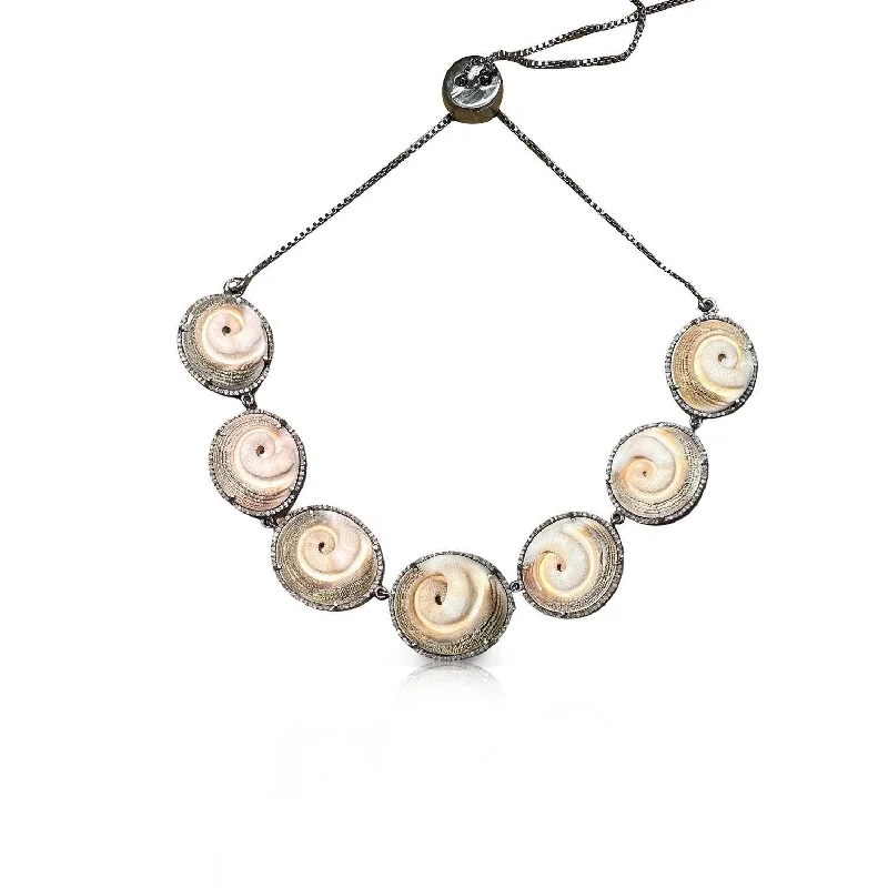 High-End Necklaces-Spiral Shell Choker