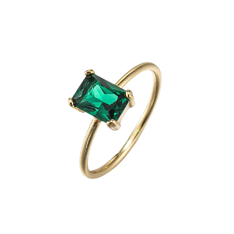 18ct Gold Plated Green