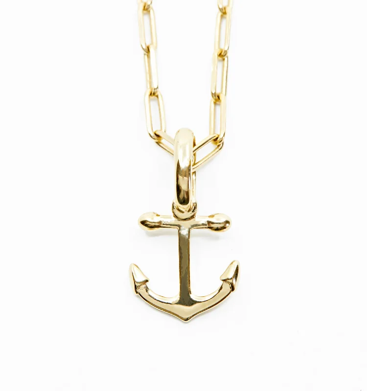 Anniversary Necklaces-Anchor Charm Necklace