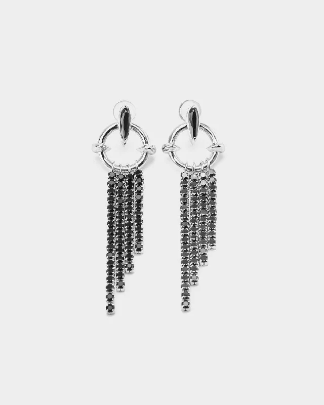 Sparkling Pearl Earrings-Core Memory Earrings with Tassels