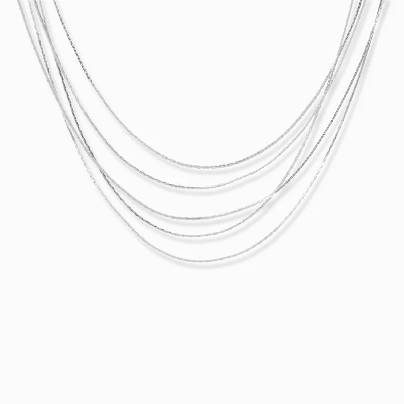 Luxury Pendant Necklaces-multi strand dainty snake chain necklace