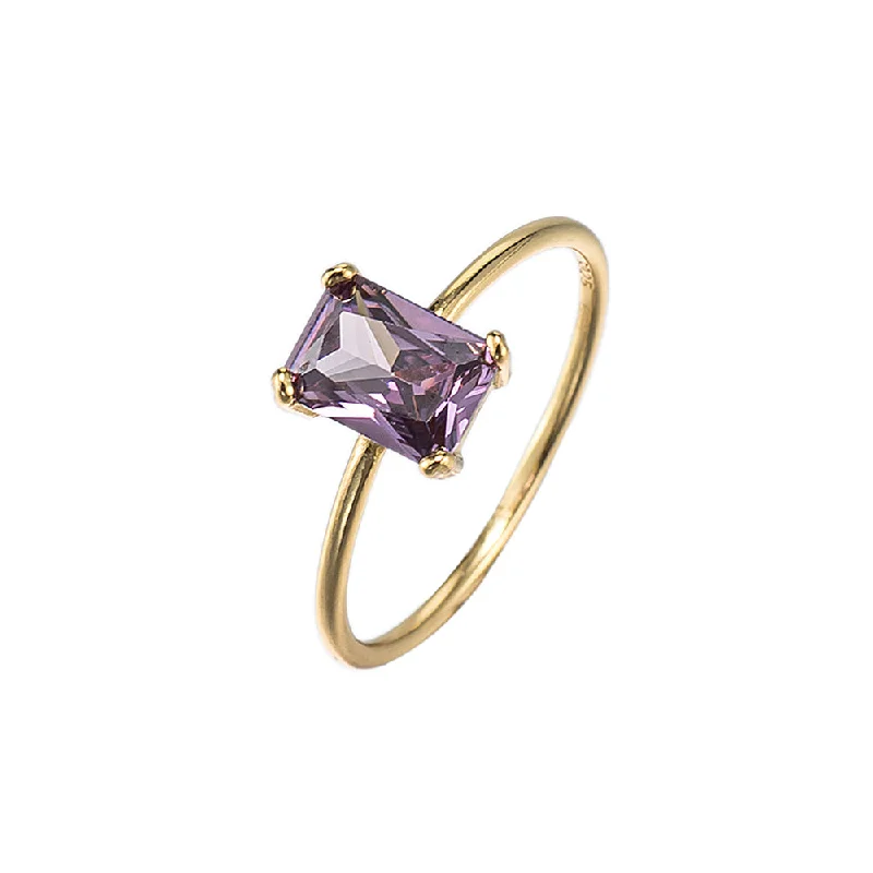 18ct Gold Plated Purple